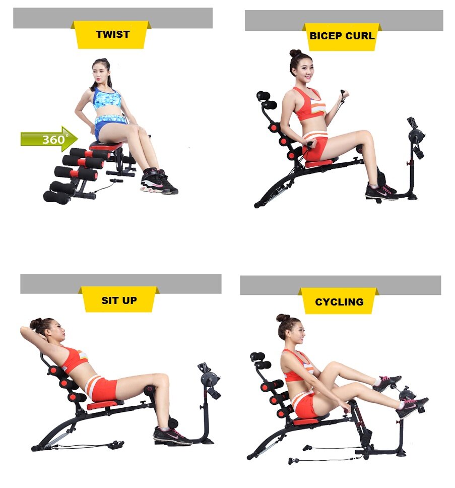 23 in 1 Six Pack Abdominal Trainer with Pedals