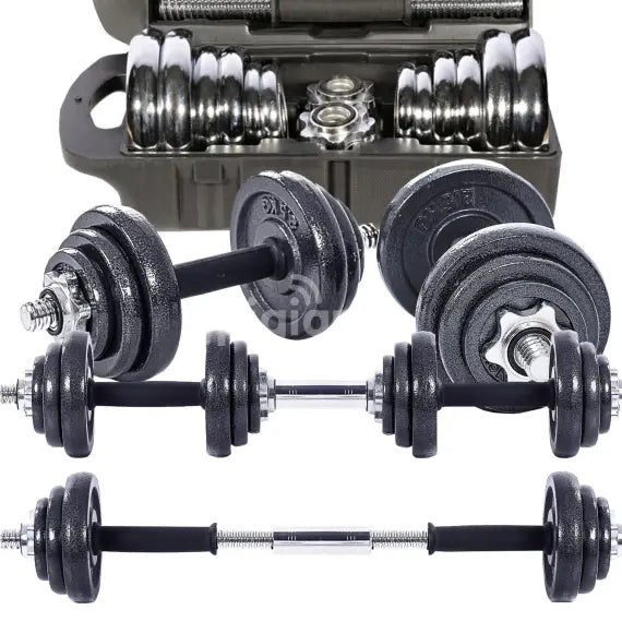 30KG Dumbbell Set with Connector & Carrier Case
